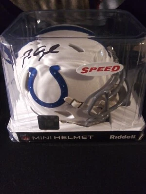 Parris Campbell Autographed Colts Mini Speed Helmet Beckett Hologram COA - Image 1 of 2