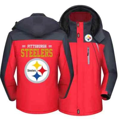 Invierno Grueso Para Hombre Abanicos Sudadera con Capucha Abrigo Polar Chaqueta Cálido Abrigo con Capucha Traje de Esquí-# Foto 1 de 4