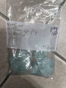 Muestra mineral de piedras preciosas de aguamarina azul de 2,2 OZ en bruto - Imagen 1 de 5