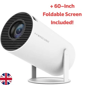 4K Portable Projector Android 11 HD WiFi6 Bluetooth Home Theater Mini Projector - Picture 1 of 16