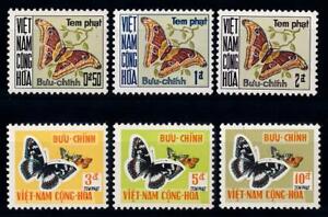 [65410] Vietnam South 1968 Postage Due Butterflies  MNH