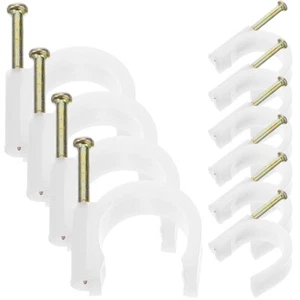 50 Pcs Pipe Hook Cable Clips Holder Electrical Staples - Photo 1/12