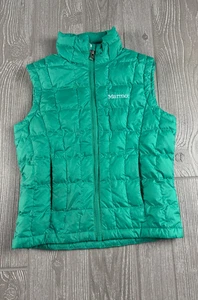 Chaleco MARMOT Verde Hinchado Talla XS Mujer Plumón Aislado - Imagen 1 de 10