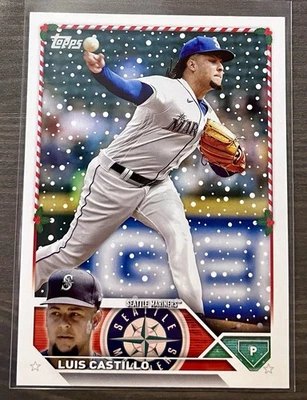 2023 Topps Holiday - Luis Castillo #H156 - Image 1 of 2