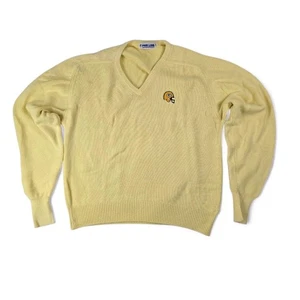 Vintage Green Bay Packers NFL Football V Neck Sweater Men’s XXL Yellow By Antigua - Bild 1 von 22
