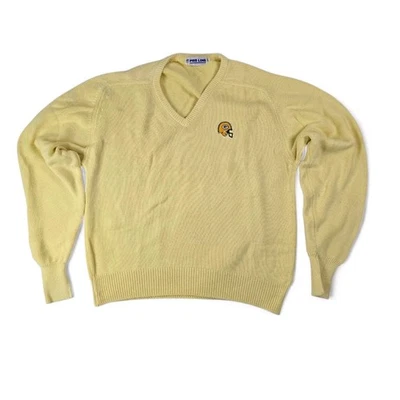Suéter de Colección Green Bay Packers NFL Fútbol Cuello en V Para Hombre XXL Amarillo Por Antigua Foto 1 de 4