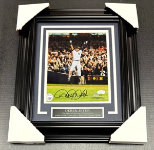 Derek Jeter Final Game Autographed New York Yankees Framed 8x10 Photo JSA Coa - Picture 1 of 3