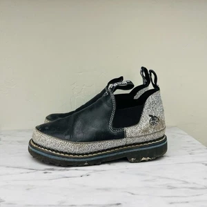 Georgia Stiefel Romeo schwarz blau Leder Slipper Bootie Damengröße 7 - Bild 1 von 10