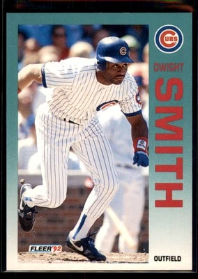 1992 Fleer Dwight Smith #392 Chicago Cubs - Image 1 of 2