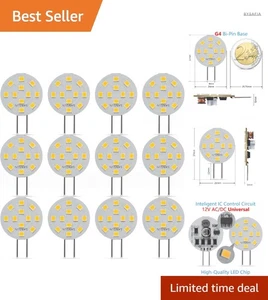 LED Leuchtmittel 2W G4 20W Halogen Ersatz 12V Warmweiß 120° 12 Stück - Bild 1 von 12