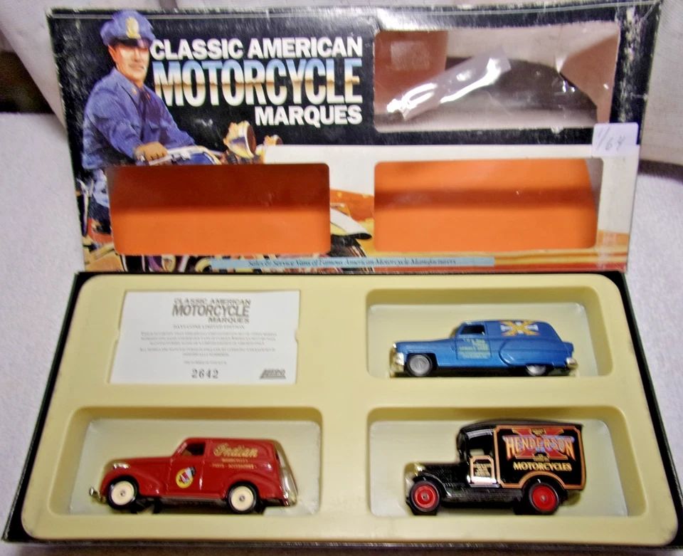 Juego de furgoneta LLedo de edición limitada coleccionable en caja para motocicletas clásicas americanas Foto 1 de 1