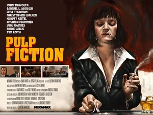 PULP FICTION 1994 UK quad poster print 30x40" Quentin Tarantino John Travolta - Bild 1 von 1