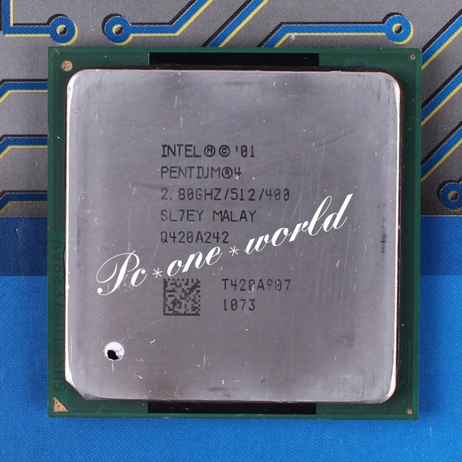 100% OK SL7EY Intel Pentium 4 P4 2.8 GHz 512K 400MHz Socket 478 Processor CPU - Image 1 of 1