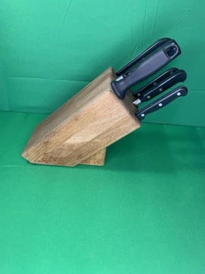 J.A. HENCKELS  TWIN International ( 6 Pcs ) Knife Set w/ Block And Sharpener - Image 1 of 4