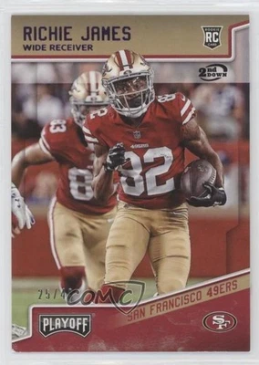 2018 Panini Playoff Rookies 2nd Down /49 Richie James #266 Rookie RC - Image 1 of 2
