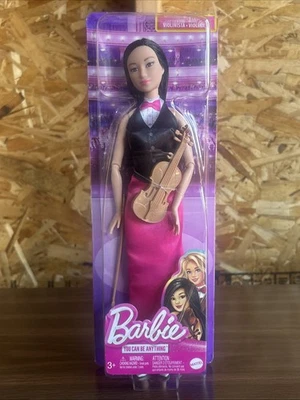 ¡NUEVO! Barbie Muñeca y Accesorios, Carrera Violinista Músico Muñeca con Violín y Arco Foto 1 de 4