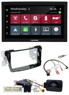 Blaupunkt 2DIN Lenkrad USB Bluetooth DAB Autoradio für Hyundai i40 ab 16 VF Klav - Bild 1 von 4