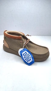 Hey Dude Wally Mid GripR Workwear Cream Men's Shoes Size 11 41867-13R - Picture 1 of 9