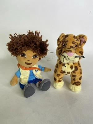 Juego de lote de muñecos de peluche y jaguar Ty Beanie Buddies Go Diego Go Foto 1 de 4