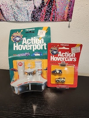 Vintage 1989 Texaco Action Hoverport w/ Cars Back to The Future II DeLorean - Image 1 of 4