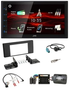 JVC USB Bluetooth Lenkrad DAB 2DIN Autoradio für BMW X5 E53 2000-2006 - Bild 1 von 11
