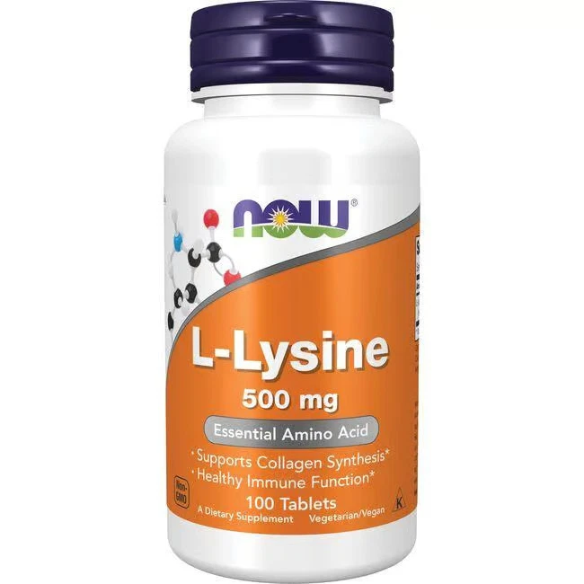 L-lysine 500 MG 100 Tabs by Now Foods