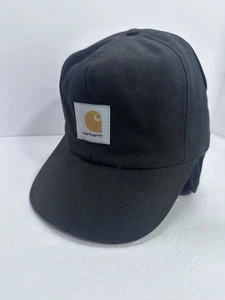 Sombrero aislante vintage Carhartt RN 14806 con orejeras talla S negro - Imagen 1 de 3