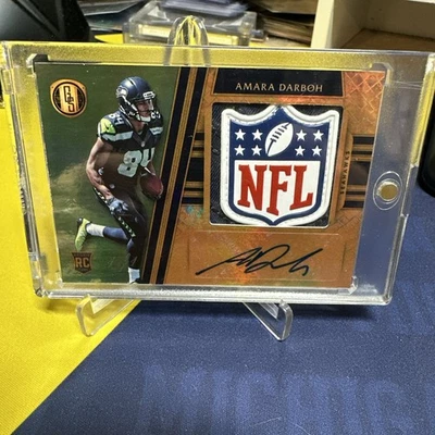 2017 Panini Gold Standard Jersey shield #1/1 Amara Darboh #312 Rookie Auto RC - Image 1 of 2