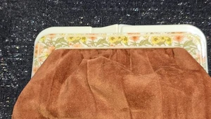 Vintage BAKELITE & Camel Velvet Clutch Bag - Picture 1 of 12