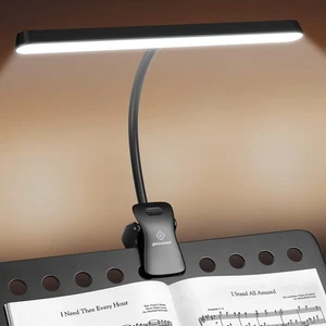 Luz de pie de música súper brillante 57 LED, luz de piano con clip para cuidar los ojos, 3 colores... - Imagen 1 de 6