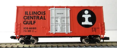 BACHMANN 1970s N-Scale Cube BOXCAR Illinois Central Gulf in BOX - Image 1 of 4