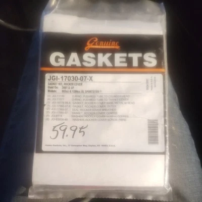 rocker cover gasket kit 883 and 1200xk sportster 2007 up - Image 1 of 2