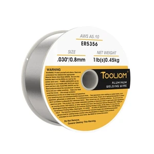 TOOLIOM ER5356 - .030" Welding Wire MIG Aluminum 0.8 mm Welding Wire - 1lb Spool - Picture 1 of 5