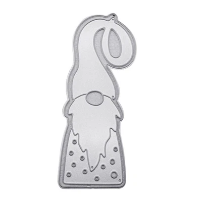 Christmas Gnome Metal Cutting Dies Stencil DIY Scrapbooking Album Paper Template - Image 1 of 4