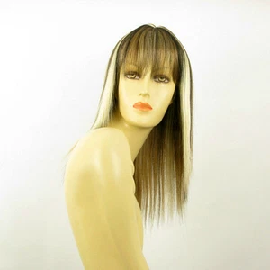 Perruque femme mi-longue méchée blond clair méché cuivré chocolat ABBY 15613H4 - Imagen 1 de 8