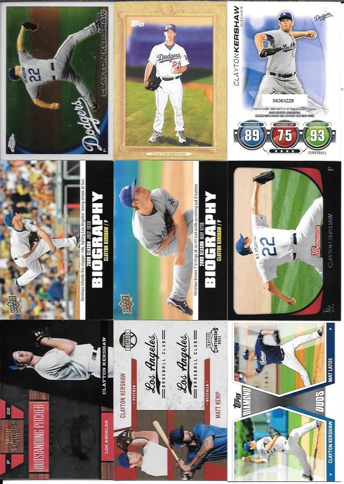 CLAYTON KERSHAW   2011 PLAYOFF CONTENDERS AWARD WINNERS #17   FREE COMBINED S/H - Image 1 of 1