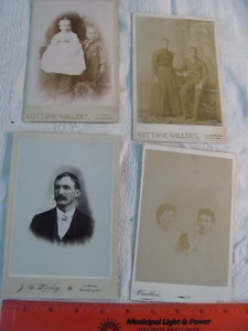 (4) 1880s Palouse WASHINGTON CABINET CARDs ~6.5" x 4" - Picture 1 of 9