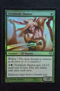 Magic The Gathering MTG TWINBLADE SLASHER FOIL Eventide LP Lightly Played - Picture 1 of 2
