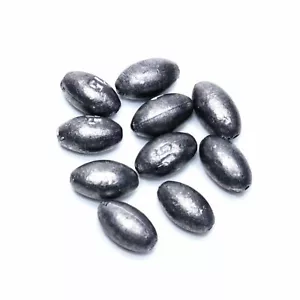 Olivenblei – 10 Stück Angelblei in 2,5–100 g ohne Durchlaufrohr - Bild 1 von 1