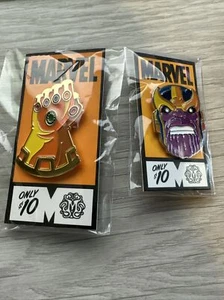 Mondo Marvel Pin Set: Thanos and Infinity Gauntlet - Picture 1 of 2