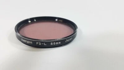HOYA 55mm FD-L Fluorescent Light Correcting Filter w/ Case Removes Green Tint - Image 1 of 4