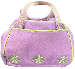 Ganz Webkinz Funky Flower Purse Lilac NO CODE Embroidered Flowers Logo Rainbow - Picture 1 of 14