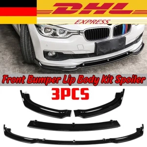 Alerón delantero labio negro brillante para BMW Serie 3 F30 F35 estándar 2016-2019 - Imagen 1 de 9