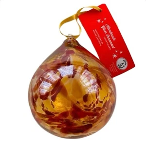 ZORZA handmade teardrop glass Christmas ornament Murano style - Picture 1 of 3
