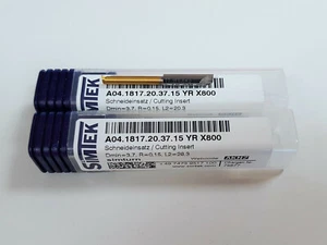 2 aste di foratura SIMTEK A04.1817.20.37.15 YR X800 inserti punzonatura assiale - Foto 1 di 1