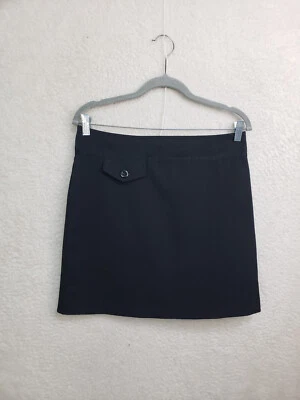 A List By Wrapper Women Skirt 9 Black Poly Blend Mid Rise Straight Pencil Mini Foto 1 de 4