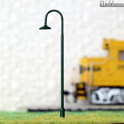 12 x Luz de calle LED escala OO / HO modelo camino de tren poste de lámpara + resistencia #705BG Foto 1 de 4