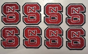 North Carolina NC State University Wolfpack Aufbügeln Patch NCSU 8 Stck. 1,5" hoch - Bild 1 von 3