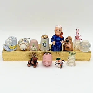 Thimble Lot of Damaged Imperfect Broken Mixed Thimbles for Projects Crafting - Picture 1 of 12