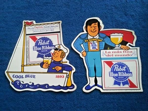 Vintage Pabst Blue Ribbon Sickers - Lot of 2 - Bild 1 von 6